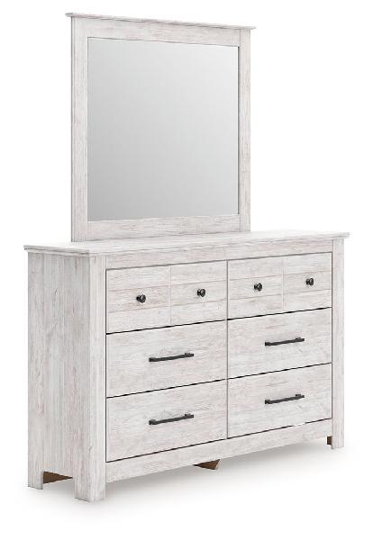Image of Makidern - Dresser And Mirror - Whitewash