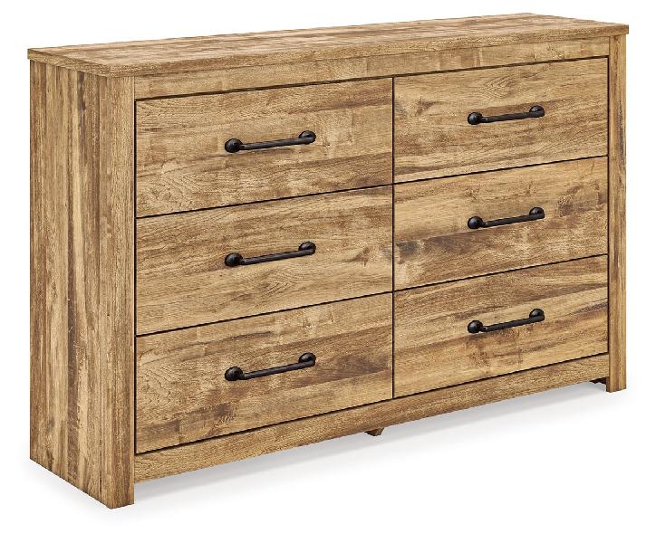 Image of Maystonna - Six Drawer Dresser - Brown