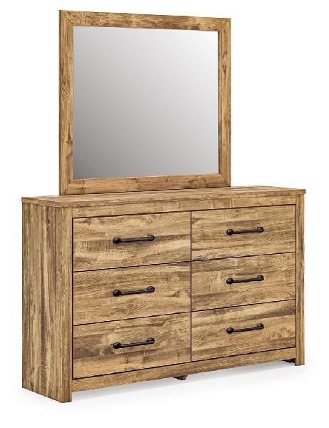 Image of Maystonna - Dresser And Mirror - Brown