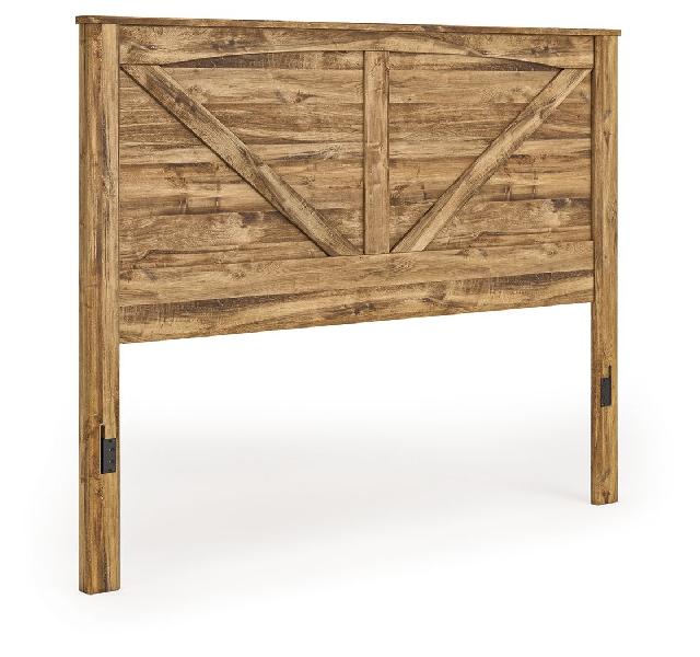 Image of Maystonna - King Crossbuck Panel Headboard - Brown