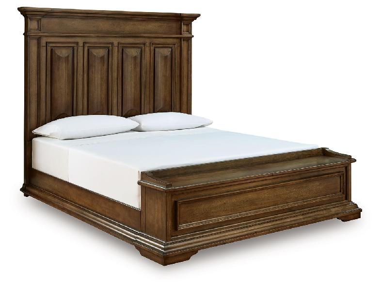 Image of Frantanna - California King Panel Storage Bed - Brown