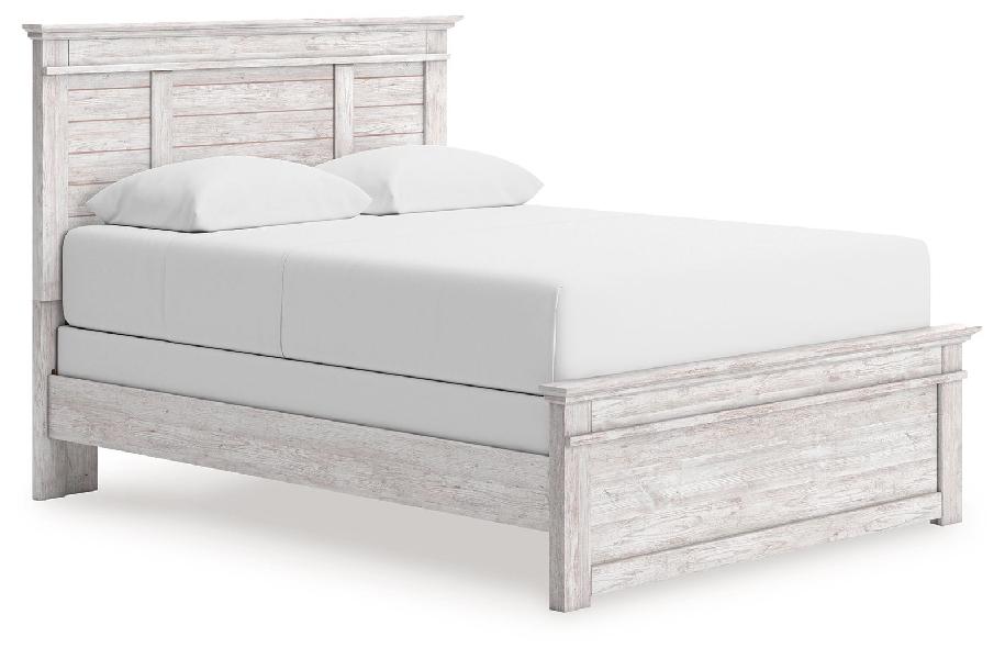 Image of Makidern - Queen Panel Bed - Whitewash