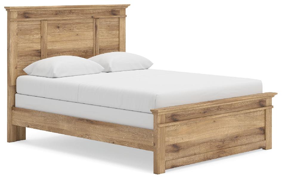 Image of Makidern - Queen Panel Bed - Tan