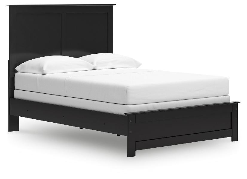 Image of Maribel - Full Panel Bed - Black