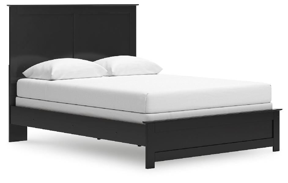 Image of Maribel - Queen Panel Bed - Black