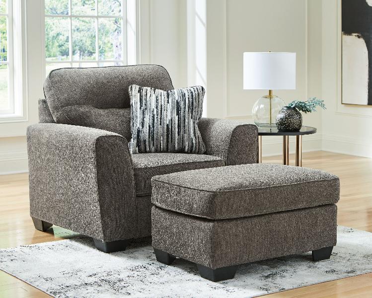 Image of Olten - 2 Pc. - Chair And A Half, Ottoman - Graphite