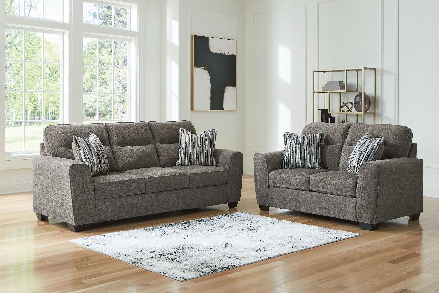 Image of Olten - 2 Pc. - Sofa, Loveseat - Graphite