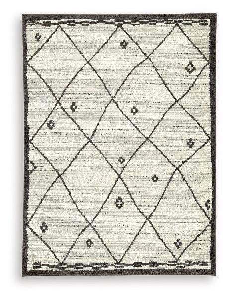 Image of Fenriston - 8' x 10' Rug - Cream / Black