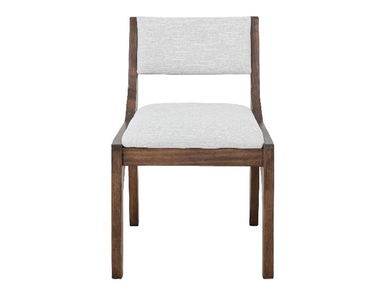 Image of Zaphiro - Upholstered Chair (Set of 2) - Dark Brown / White