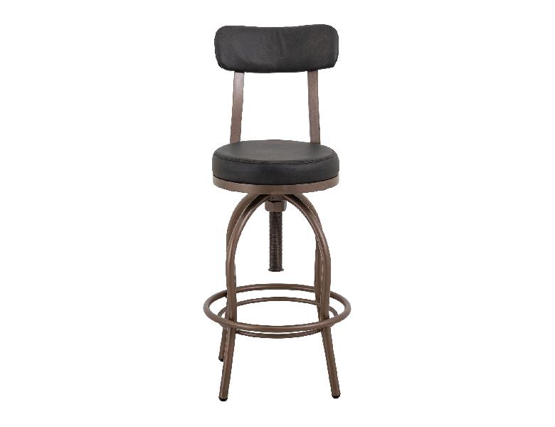 Image of Altea - Upholstered Barstool - Dark Brown