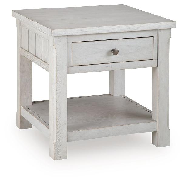 Image of Robbinsdale - Square End Table - Antique White
