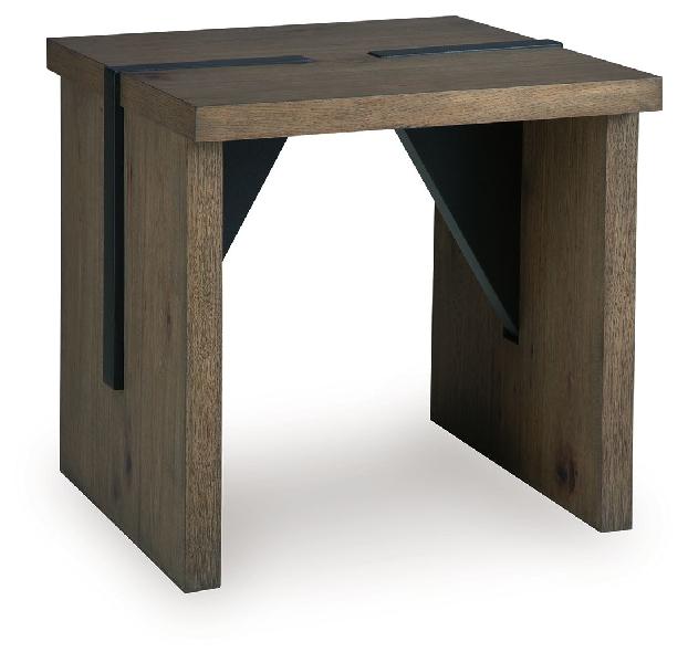 Image of Kandinew - Square End Table - Light Brown