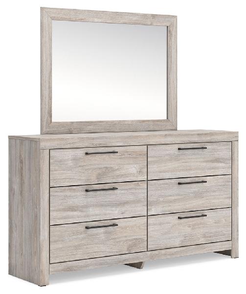 Image of Broachmyn - Dresser And Mirror - Gray
