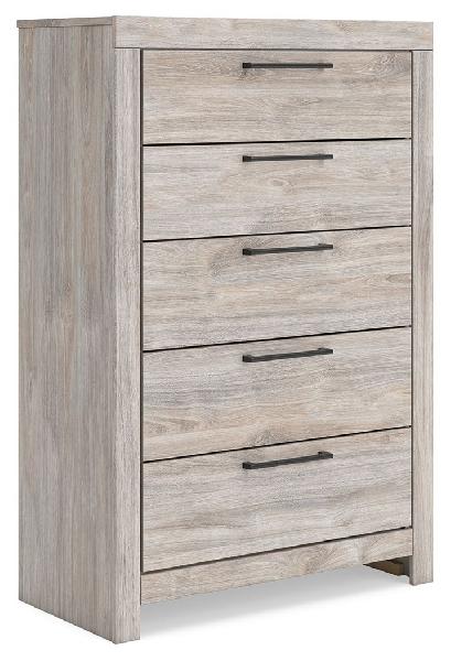 Image of Broachmyn - Five Drawer Chest - Gray