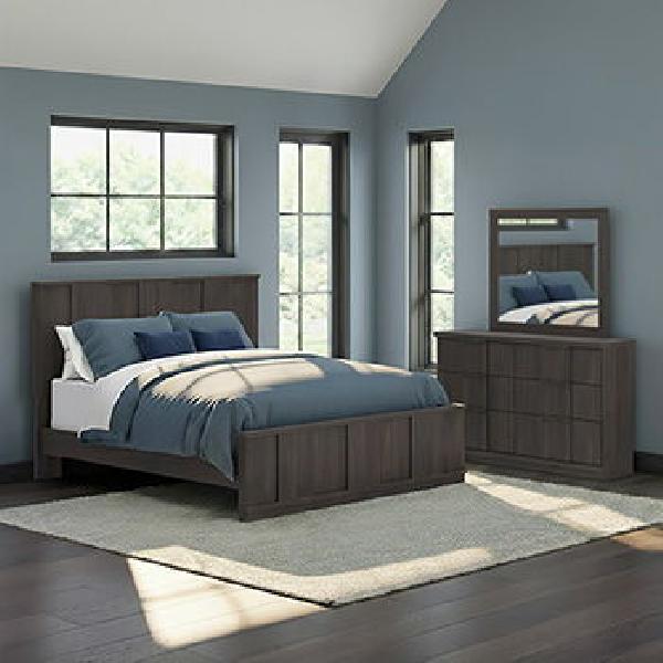 Image of Shaehartin - Queen Panel Headboard - Dark Brown