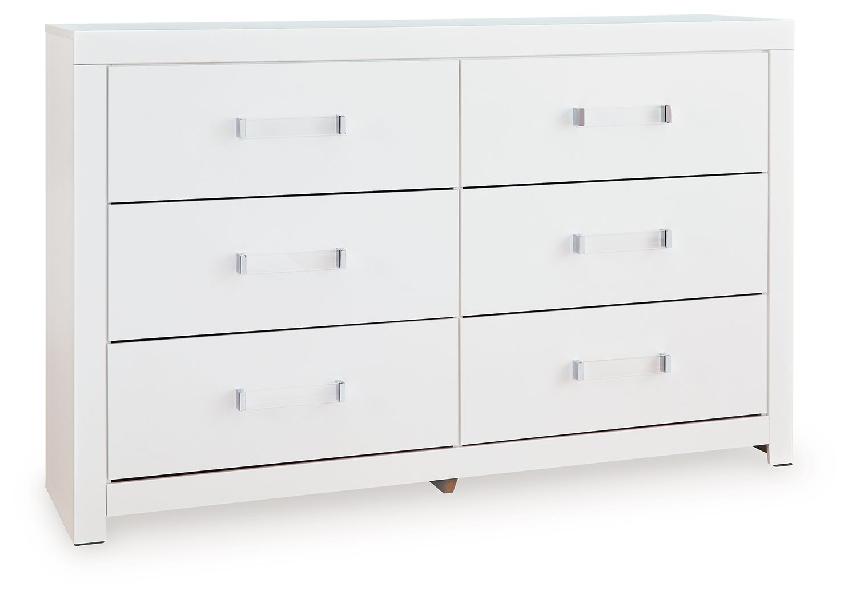 Image of Maeling - Six Drawer Dresser - White