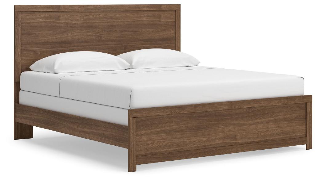 Image of Broachmyn - King Panel Bed - Auburn