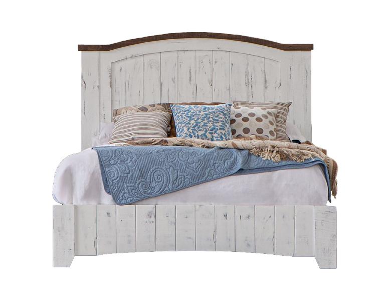 Image of Pueblo White - Queen Bed - White