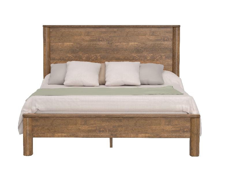 Image of Olimpia - King Platform Bed- Tequila / Towny Brown