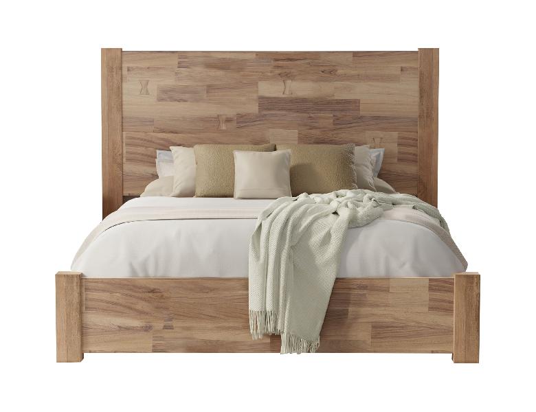Image of Natural Parota - Queen Platform Bed - Light Brown