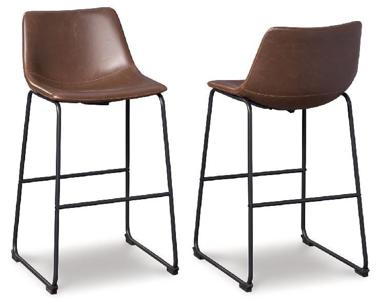 Image of Centiar - Tall UPH Barstool (Set of 2) - Brown