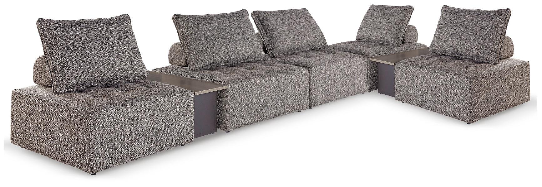 Image of Bree Zee - 7-Piece Outdoor Modular Seating - Brown