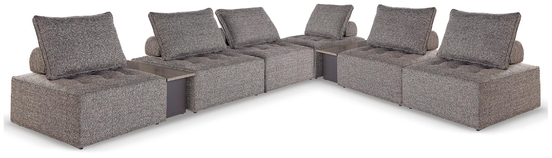 Image of Bree Zee - 8-Piece Outdoor Modular Seating - Brown