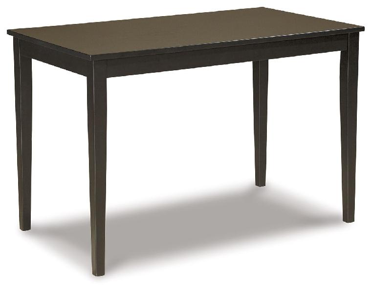 Image of Kimonte - Rectangular Dining Room Table - Dark Brown