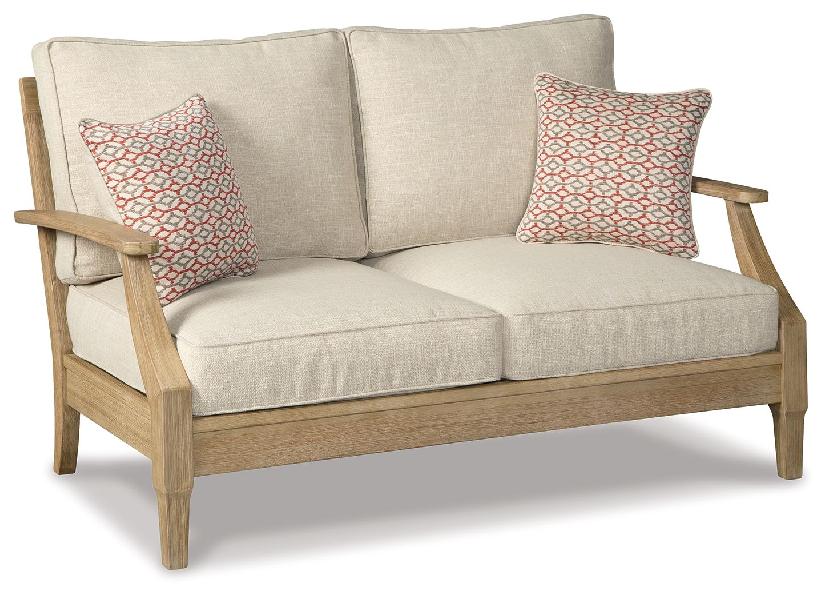 Image of Clare View - Loveseat w/Cushion - Beige