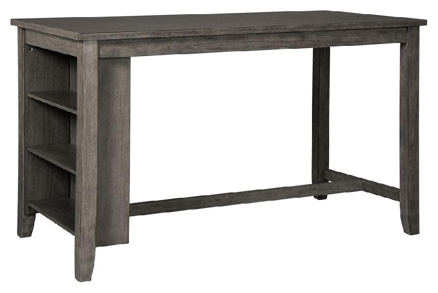 Image of Caitbrook - Rectangular Dining Room Counter Table - Gray
