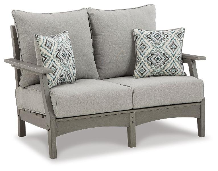 Image of Visola - Loveseat w/Cushion - Gray