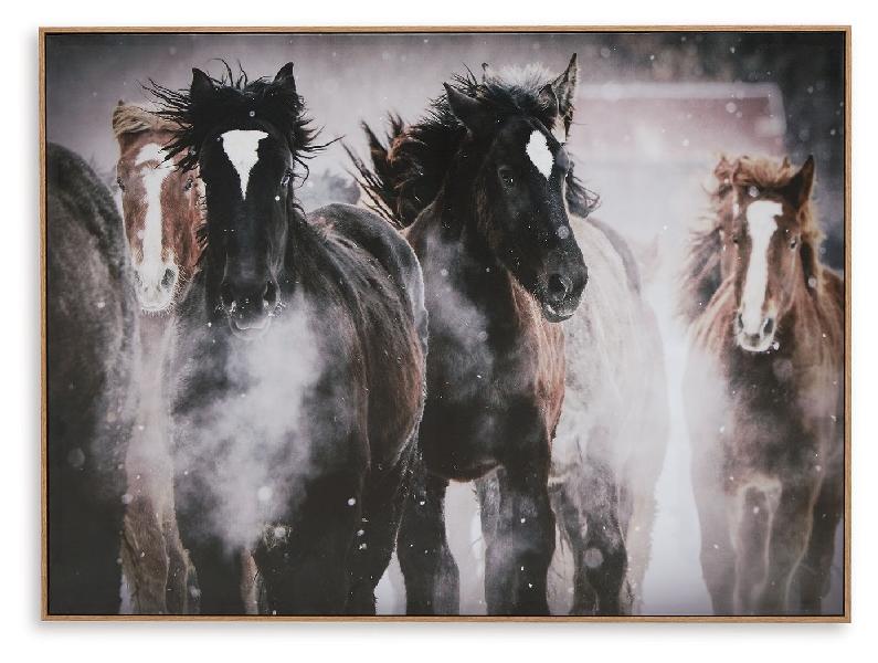 Image of Chaseburn - Wall Art - Brown / Black / White