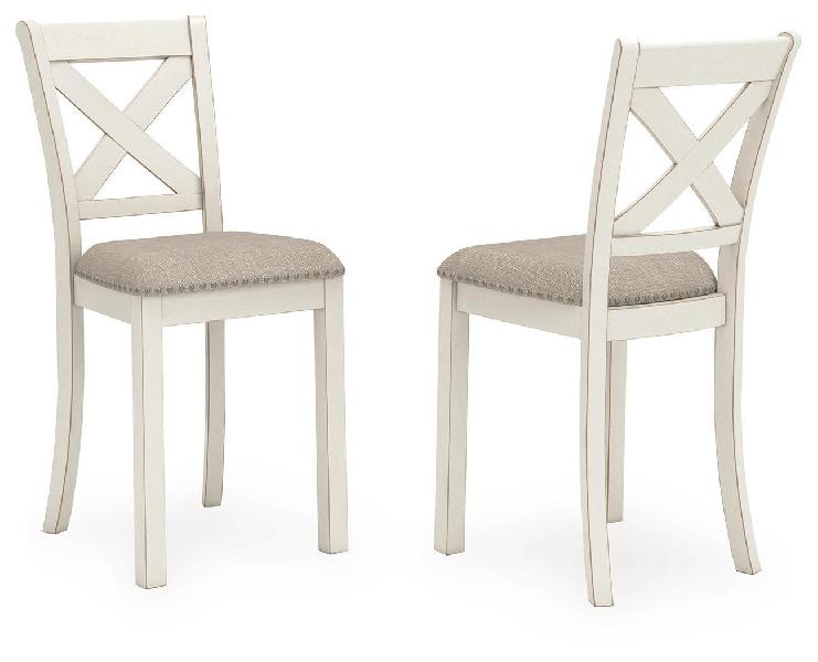 Image of Robbinsdale - Upholstered Barstool (Set of 2) - Antique White