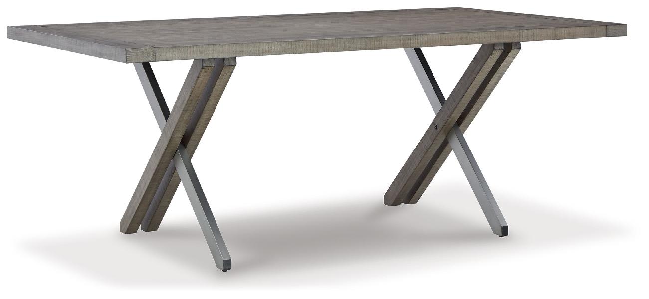 Image of Krystanza - Rectangular Dining Room Table - Weathered Gray