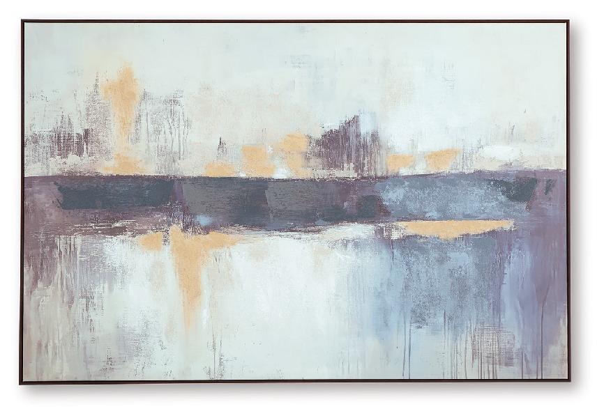 Image of Gatesford - Wall Art - Blue / White / Tan