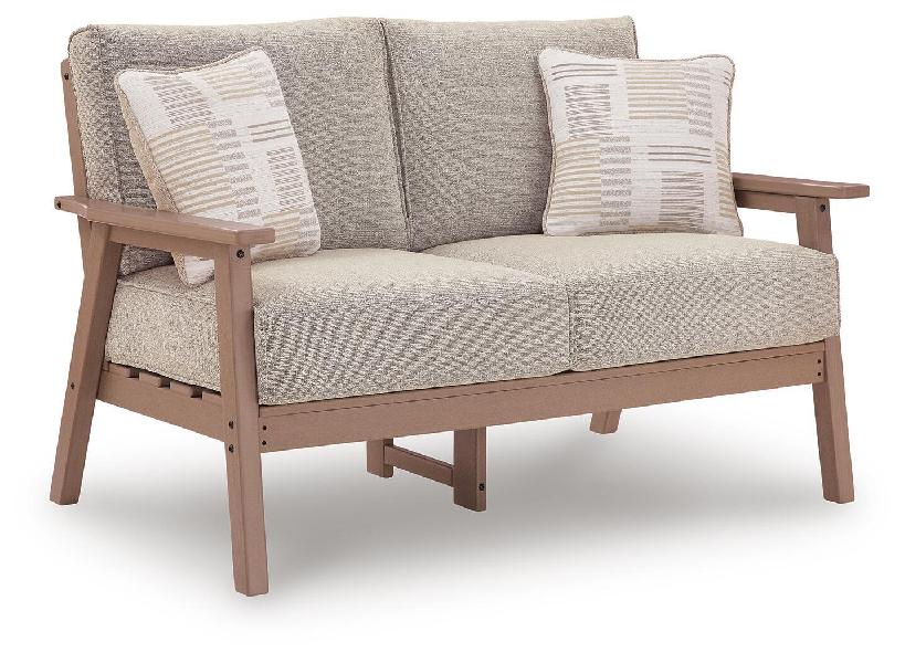 Image of Grover Beach - Loveseat With Cushion - Driftwood