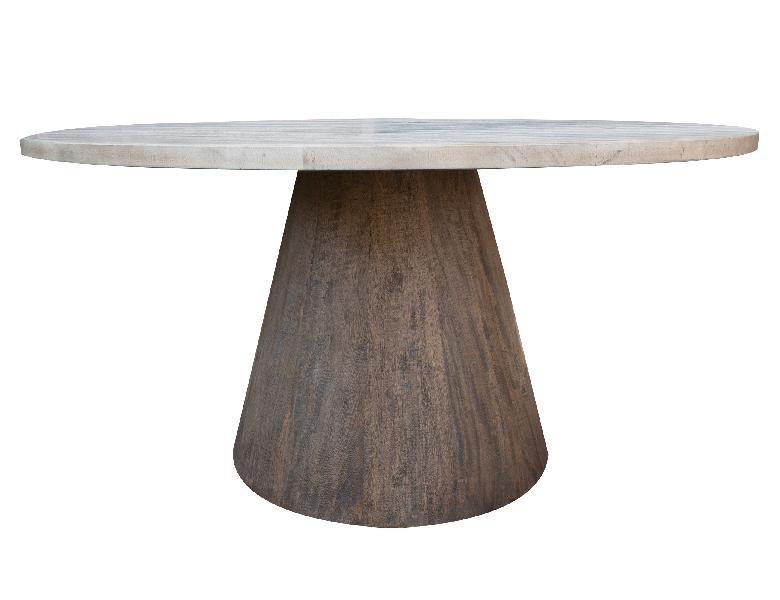Image of Sahara - Round Dining Table - White