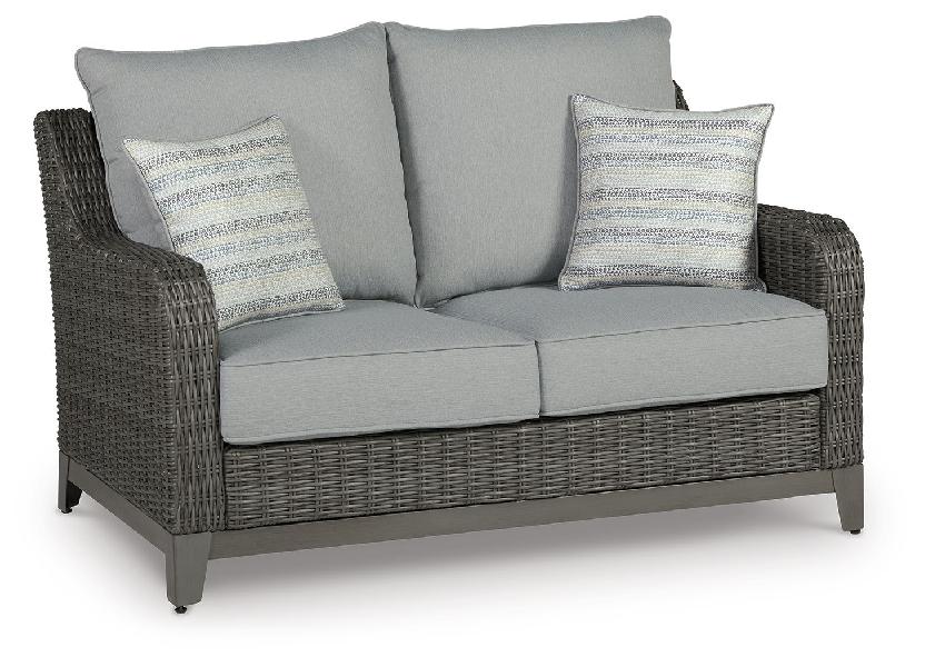 Image of Elite Park - Loveseat w/Cushion - Gray