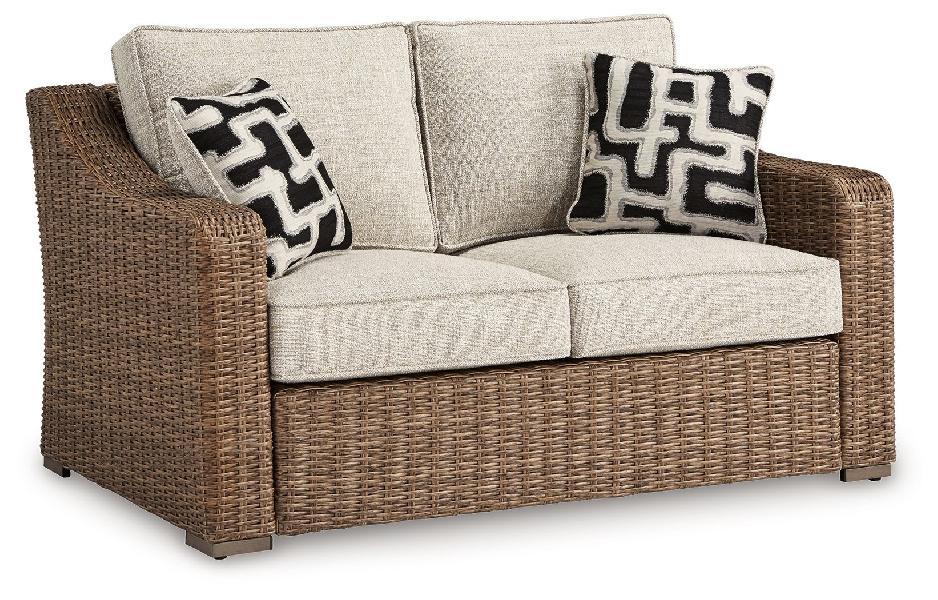 Image of Beachcroft - Loveseat With Cushion - Beige