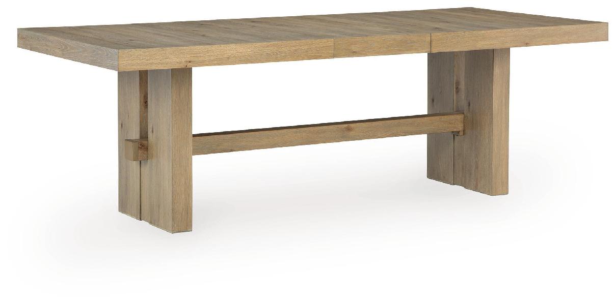 Image of Lasinger - Rectangular Dining Room Extension Table - Light Brown
