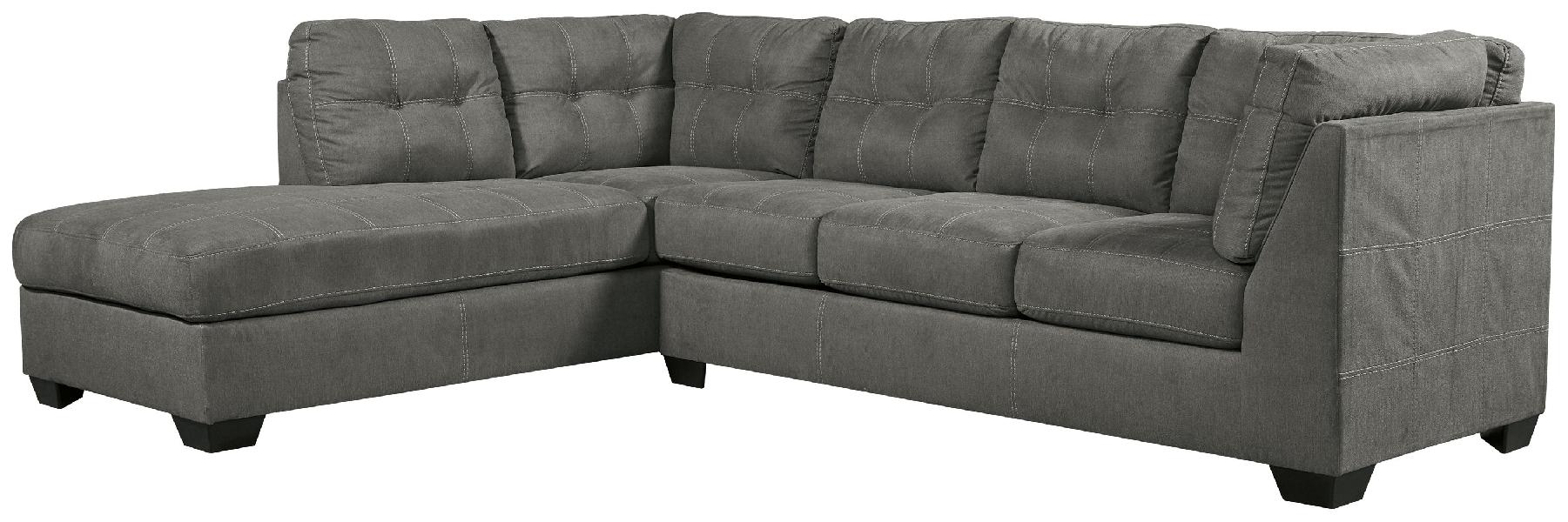 Image of Pitkin - Left Arm Facing Corner Chaise 2 Pc Sectional - Slate