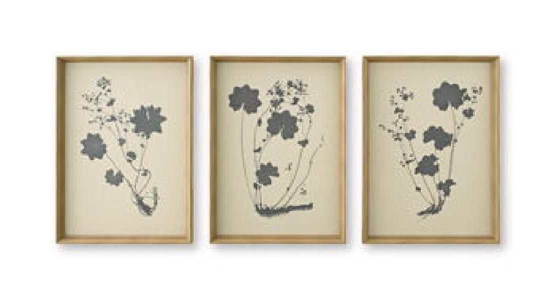 Image of Huddwick - Wall Art Set (Set of 3) - Linen / Black