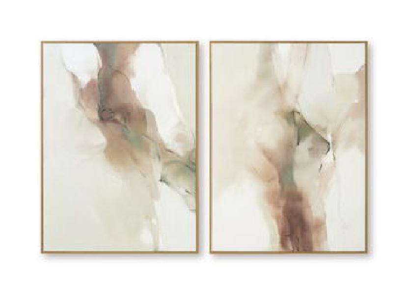Image of Brettwarth - Wall Art Set (Set of 2) - Green / Blue / Yellow