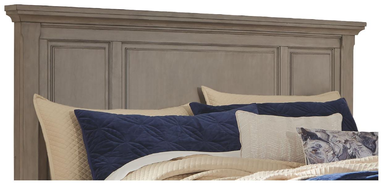 Image of Lettner - King/Cal King Panel Headboard - Light Gray
