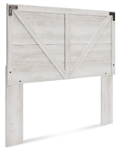 Image of Shawburn - Queen Crossbuck Panel HDBD - Whitewash