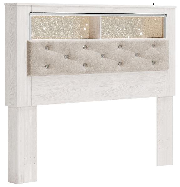 Image of Altyra - Queen UPH Panel Bookcase HDBD - White