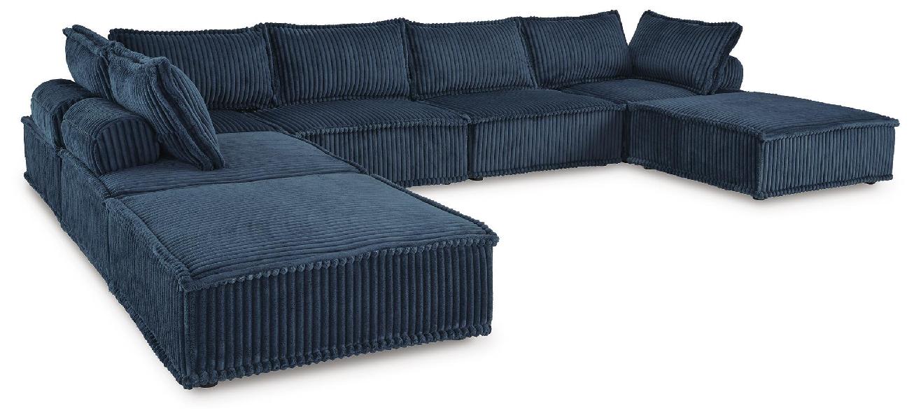 Image of Bales - 7-Piece Modular Seating - Navy