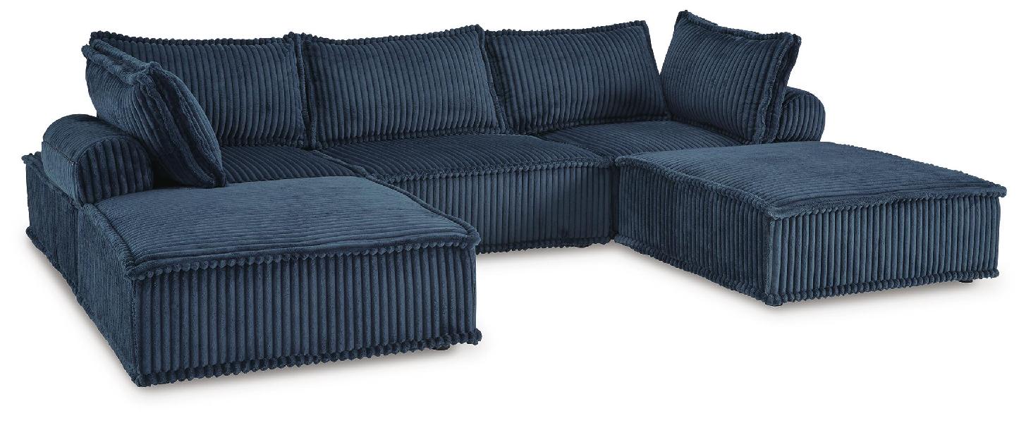 Image of Bales - 5-Piece Modular Seating - Navy