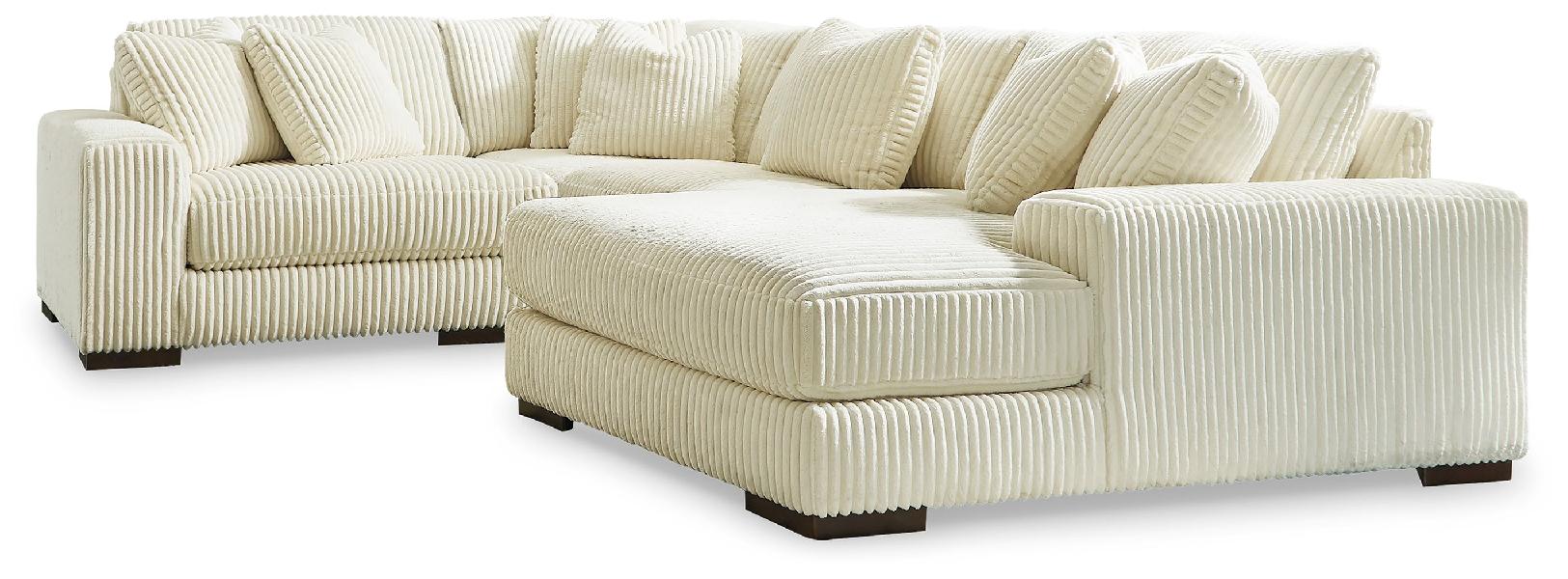 Image of Lindyn - 4-Piece Sectional With Raf Corner Chaise - Ivory