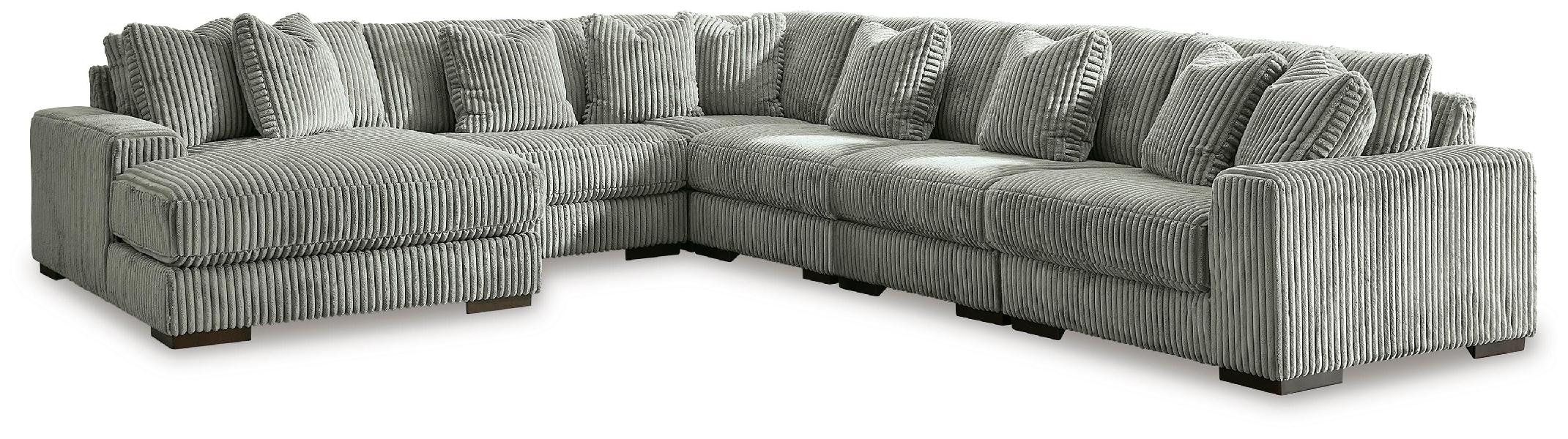 Image of Lindyn - 6-Piece Sectional With Laf Corner Chaise - Fog